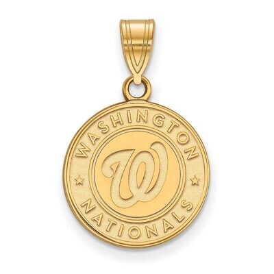 Washington Nationals Medium Pendant 14k Yellow Gold 4Y002NAT, MPN: 4Y002NAT, 886774858807