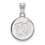 Washington Nationals Small Disc Pendant 10k White Gold 1W014NAT, MPN: 1W014NAT, 886774779980