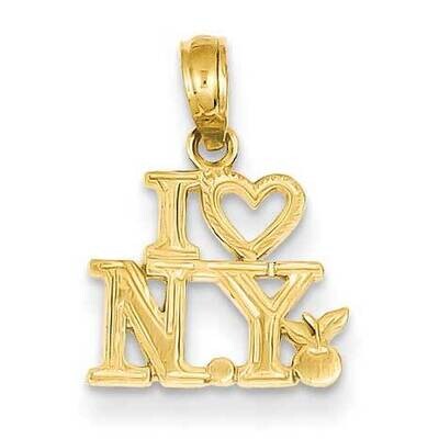 I Heart NY Pendant 14k Gold D4082, MPN: D4082, 637218024735