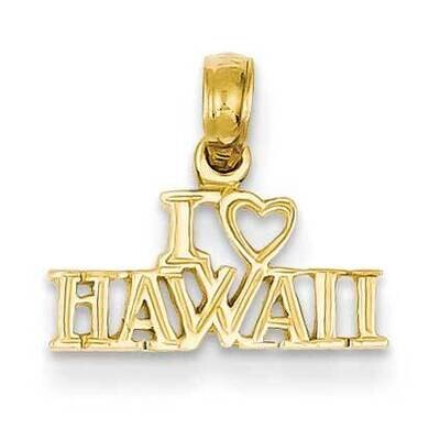 I Heart Hawaii Pendant 14k Gold K2861, MPN: K2861, 637218027880