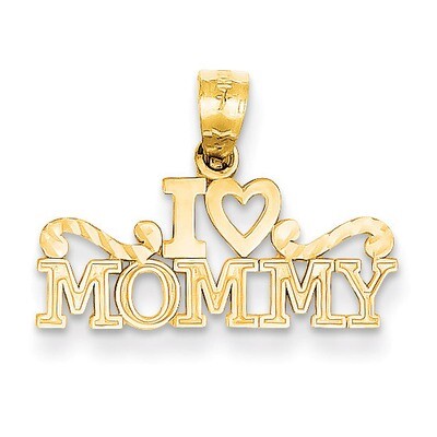 I Heart Mommy Pendant 14k Gold YC1080, MPN: YC1080, 886774257273