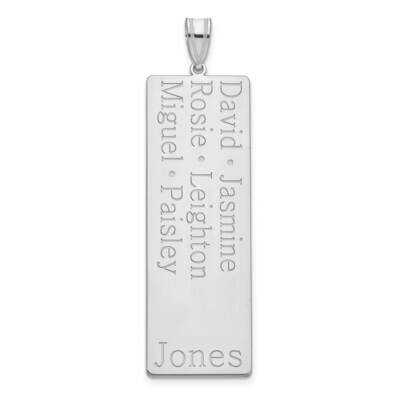 6 Name Family Pendant Sterling Silver Rhodium-plated XNA1280SS, MPN: XNA1280SS,