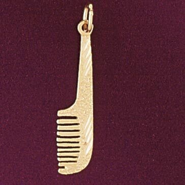 Dazzlers Jewelry Hairdresser Comb Pendant Necklace Charm Bracelet in Yellow, White or Rose Gold 639…