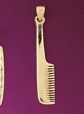 Dazzlers Jewelry Hairdresser Comb Pendant Necklace Charm Bracelet in Yellow, White or Rose Gold 639…