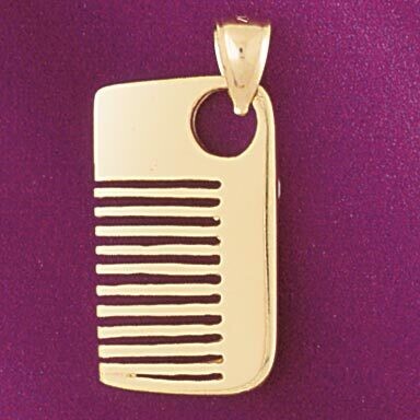 Dazzlers Jewelry Hairdresser Comb Pendant Necklace Charm Bracelet in Yellow, White or Rose Gold 638…
