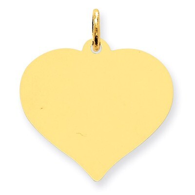 Heart Disc Charm 10k Gold 10XM530/13, MPN: 10XM530/13, 886774085937