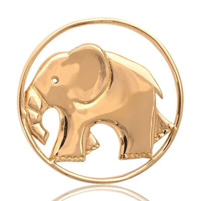 Nikki Lissoni As Strong As An Elephant Gold Plated 33mm Coin C1002GM, MPN: C1002GM, 8718627460061