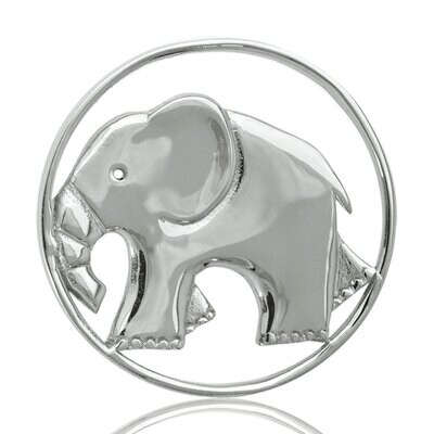 Nikki Lissoni As Strong As An Elephant Silver Plated 33mm Coin C1002SM, MPN: C1002SM, 8718627460085