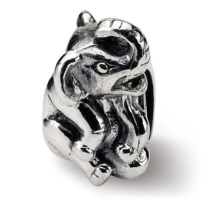 Elephant Bead - Sterling Silver QRS267, MPN: QRS267, 883957721651
