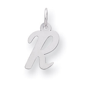 Script Initial R Charm Sterling Silver QC5080R, MPN: QC5080R, 883957548364