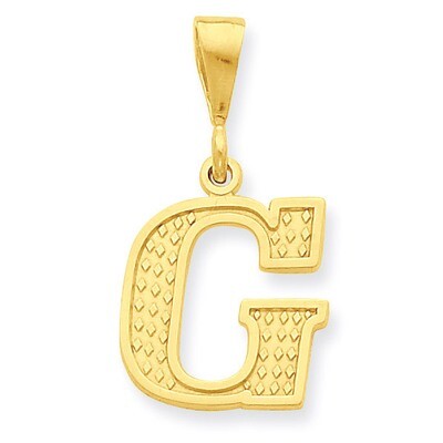 Initial G Charm 14k Gold C1449-G, MPN: C1449-G, 886774087702