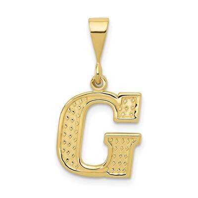 Initial G Pendant 10k Gold 10C1449-G, MPN: 10C1449-G,