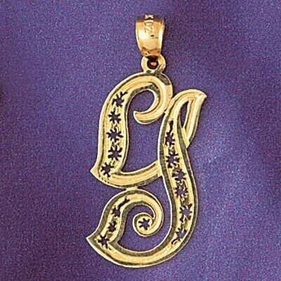 Dazzlers Jewelry Initial G Pendant Necklace Charm Bracelet in Yellow, White or Rose Gold 9563g, MPN…