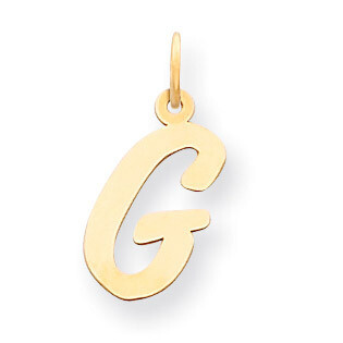 Initial G Charm 14k Gold Medium Script YC660G, MPN: YC660G, 886774137162