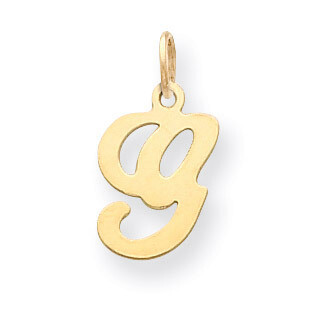 Die Struck Initial G Charm 14k Gold YC248G, MPN: YC248G, 883957971018