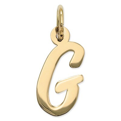Initial G Charm 14k Gold Small Script YC658G, MPN: YC658G, 886774073262