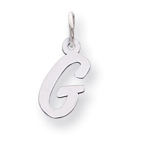 Small Script Initial G Charm 14k white Gold YC659G, MPN: YC659G, 191101634864