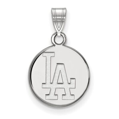 Los Angeles Dodgers Small Disc Pendant 10k White Gold 1W013DOD, MPN: 1W013DOD, 886774779645