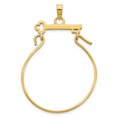 Key Charm Holder Pendant 14k Gold D5114, MPN: D5114, 196904069127