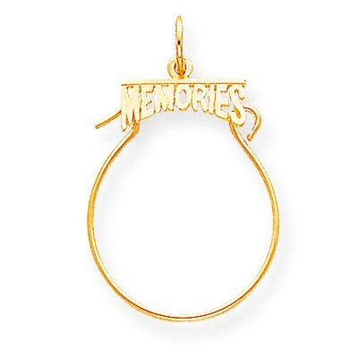 Memories Charm Holder 10k Gold 10C135, MPN: 10C135, 883957500348