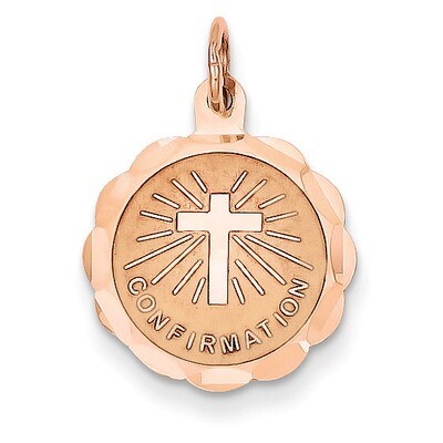 Confirmation Disc Charm 14K Rose-Gold XAC891, MPN: XAC891, 886774123172
