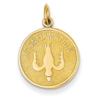 Confirmation with Dove Medal Charm 14k Gold C1450, MPN: C1450, 883957247007