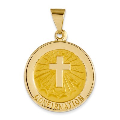 Confirmation Medal Round Pendant 14k Gold REL170, MPN: REL170, 883957467474