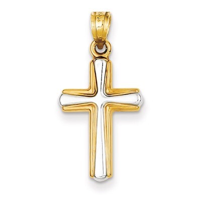Cross Pendant 14k Gold D3190, MPN: D3190, 883957899329