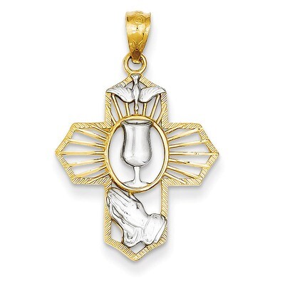 Cross Pendant 14k Gold D3735, MPN: D3735, 886774618678