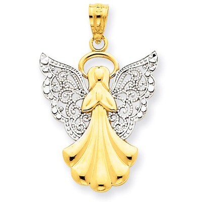 Filigree Angel Pendant 14k Gold D3721, MPN: D3721, 886774618661