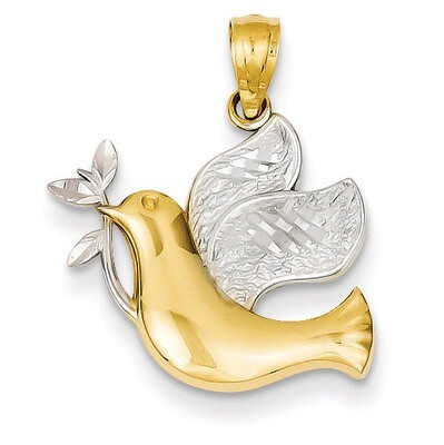 Peace Dove Pendant 14k Gold C3970, MPN: C3970, 886774617800