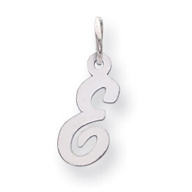 Small Script Initial E Charm 14k white Gold YC659E, MPN: YC659E, 191101634840
