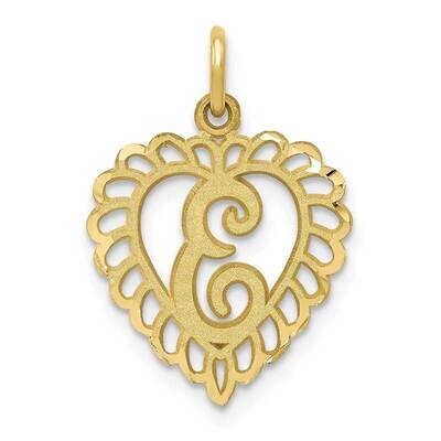 Initial E Charm 10k Gold 10C568E, MPN: 10C568E,