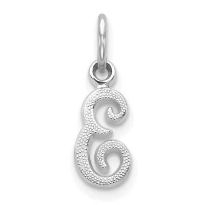 Initial E Charm 10k White Gold 10C763WE, MPN: 10C763WE,