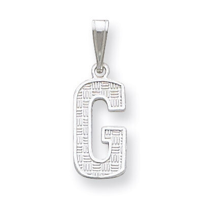 Initial G Charm Sterling Silver QC2762G, MPN: QC2762G, 883957906560