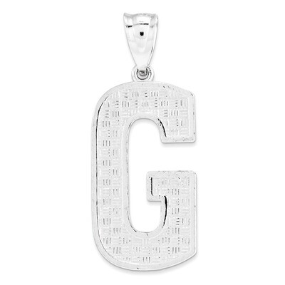 Initial G Charm Sterling Silver QC2766G, MPN: QC2766G, 883957906775