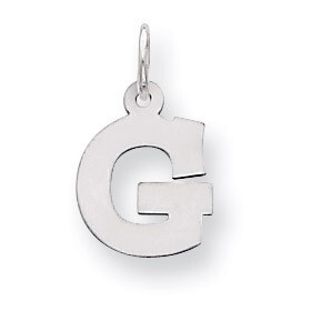Block Initial G Charm Sterling Silver QC5093G, MPN: QC5093G, 883957128337