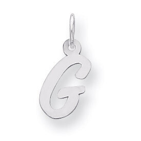 Script Initial G Charm Sterling Silver QC5080G, MPN: QC5080G, 883957550886