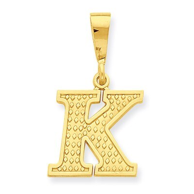 Initial K Charm 14k Gold C1449-K, MPN: C1449-K, 886774087740