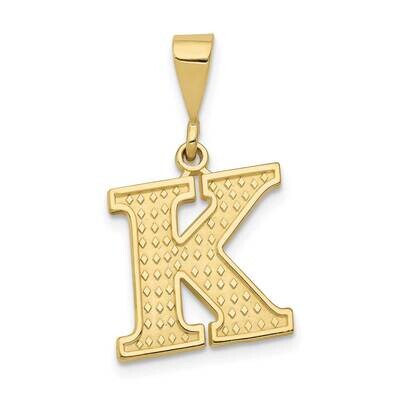 Initial K Pendant 10k Gold 10C1449-K, MPN: 10C1449-K,