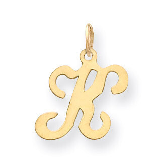 Initial K Charm 14k Gold YC248K, MPN: YC248K, 883957971056