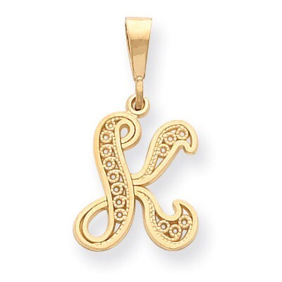 Initial K Charm 14k Gold C569K, MPN: C569K, 883957861128
