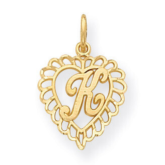 Initial K Charm 14k Gold C568K, MPN: C568K, 886774091068