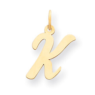 Initial K Charm 14k Gold Medium Script YC660K, MPN: YC660K, 886774137209