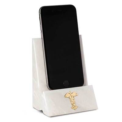White Marble Desktop Phone Tablet Cradle Medical Insignia GM21508, MPN: GM21508, 797140390299
