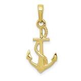 3-Dimensional Anchor Pendant 10k Gold Solid Polished 10D1360, MPN: 10D1360,