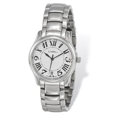 Chisel Stainless Steel White Dial Watch Ladies TPW114, MPN: TPW114, 886774553320