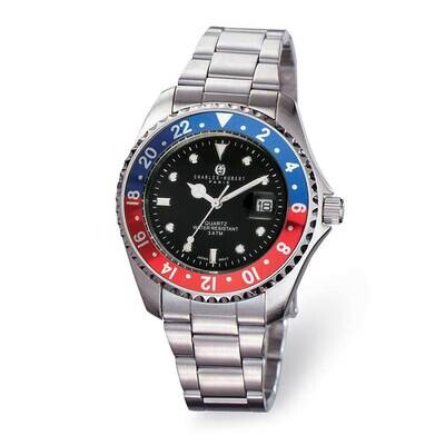 Charles Hubert Black Dial Watch Stainless Steel XWA6369, MPN: XWA6369, 196904094464