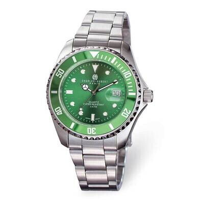 Charles Hubert Green Dial Watch Stainless Steel XWA6368, MPN: XWA6368, 848870009811