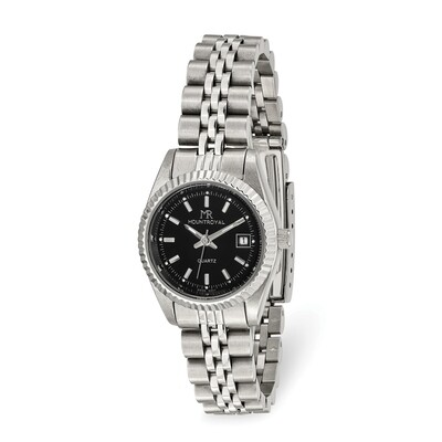 Ladies Mountroyal Stainless Steel Black Dial Watch  XWA5826, MPN: XWA5826, 191101394669